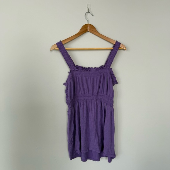 3/$20⚡️ Vintage Route 66 Purple Y2K Babydoll Sleeveless Tank Top Stretch - Picture 9 of 11
